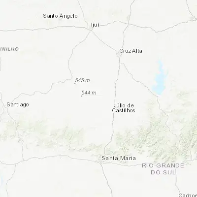 Map showing location of Tupanciretã (-29.080560, -53.835830)