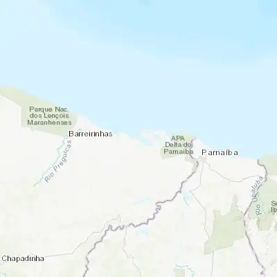 Map showing location of Tutóia (-2.761940, -42.274440)
