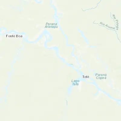Map showing location of Uarini (-2.990000, -65.108330)