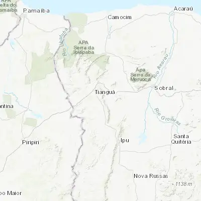 Map showing location of Ubajara (-3.854440, -40.921110)