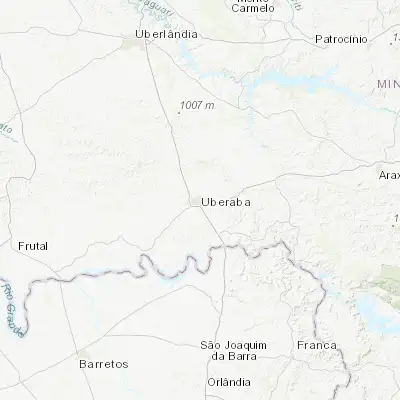 Map showing location of Uberaba (-19.748330, -47.931940)