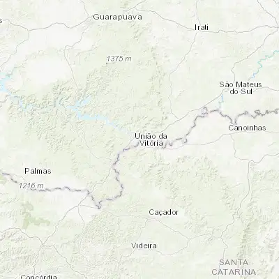 Map showing location of União da Vitória (-26.230000, -51.086390)