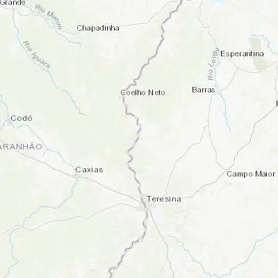 Map showing location of União (-4.585830, -42.864170)