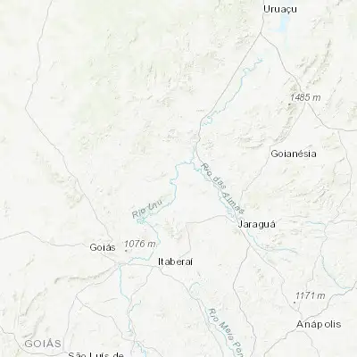 Map showing location of Uruana (-15.503600, -49.682660)