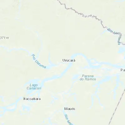 Map showing location of Urucará (-2.536390, -57.760000)