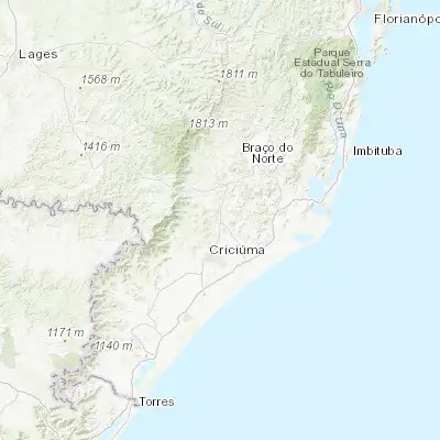 Map showing location of Urussanga (-28.517780, -49.320830)