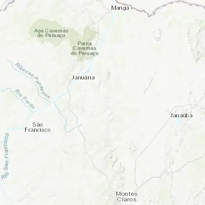 Map showing location of Varzelândia (-15.701390, -44.027500)
