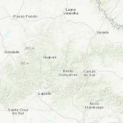 Map showing location of Veranópolis (-28.936110, -51.549440)
