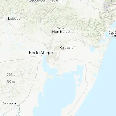 Map showing location of Viamão (-30.081110, -51.023330)