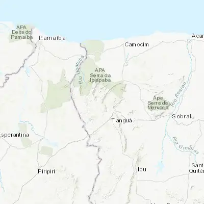 Map showing location of Viçosa do Ceará (-3.562220, -41.092220)