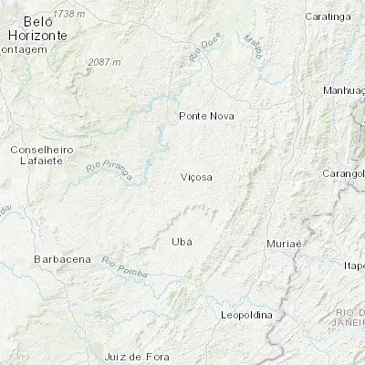 Map showing location of Viçosa (-20.753890, -42.881940)