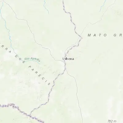 Map showing location of Vilhena (-12.740560, -60.145830)