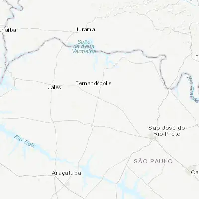 Map showing location of Votuporanga (-20.422780, -49.972780)