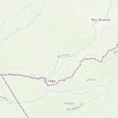 Map showing location of Xapuri (-10.651670, -68.504440)