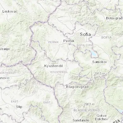 Map showing location of Bobov Dol (42.362560, 23.003240)