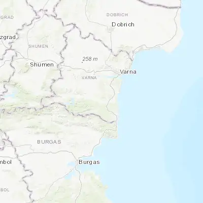 Map showing location of Dolni Chiflik (42.992960, 27.715960)
