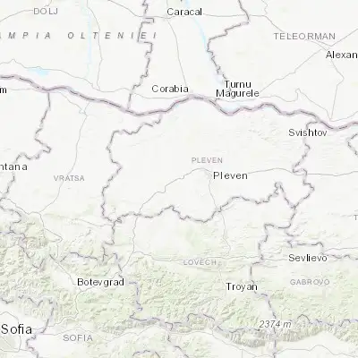 Map showing location of Dolni Dabnik (43.400000, 24.433330)