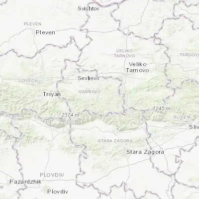 Map showing location of Gabrovo (42.874720, 25.334170)