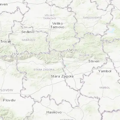 Map showing location of Gurkovo (42.666670, 25.800000)