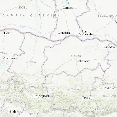 Map showing location of Iskar (43.450000, 24.266670)