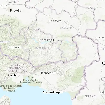 Map showing location of Krumovgrad (41.471270, 25.654850)