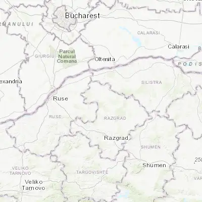 Map showing location of Kubrat (43.796580, 26.500630)