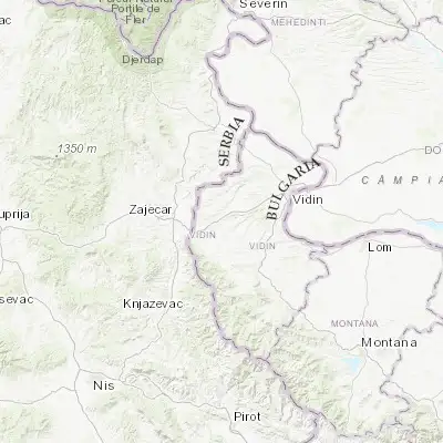 Map showing location of Kula (43.888330, 22.521390)