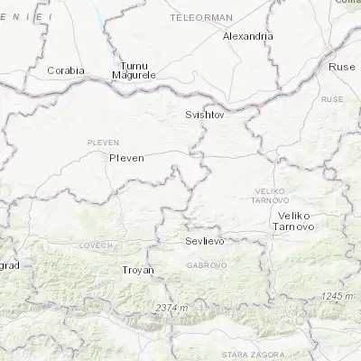 Map showing location of Letnitsa (43.311670, 25.073330)