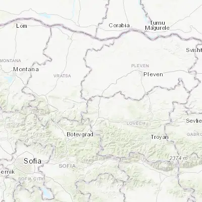 Map showing location of Lukovit (43.200000, 24.166670)