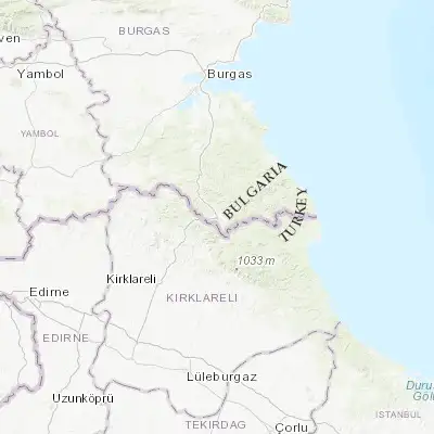 Map showing location of Malko Tarnovo (41.979580, 27.524770)