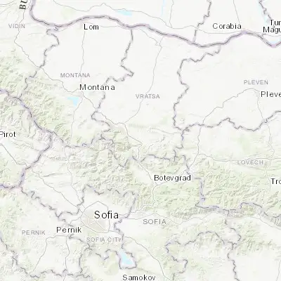 Map showing location of Mezdra (43.150000, 23.700000)