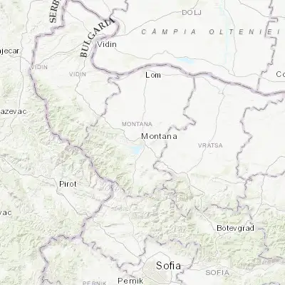 Map showing location of Montana (43.412500, 23.225000)