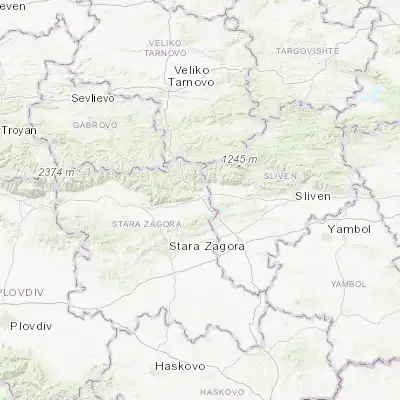 Map showing location of Nikolaevo (42.633330, 25.800000)