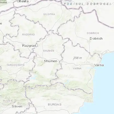 Map showing location of Novi Pazar (43.350000, 27.200000)
