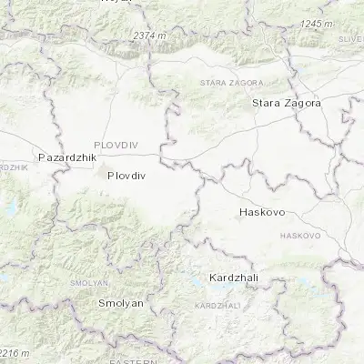 Map showing location of Parvomay (42.100000, 25.216670)