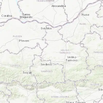 Map showing location of Pavlikeni (43.242780, 25.321940)