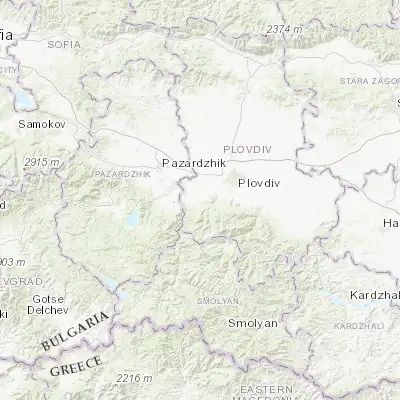 Map showing location of Perushtitsa (42.050000, 24.550000)