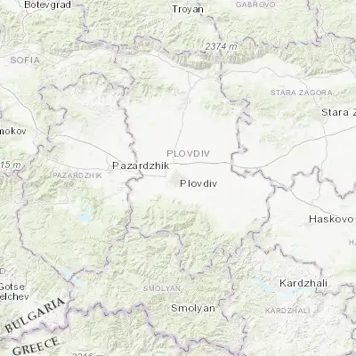Map showing location of Plovdiv (42.150000, 24.750000)