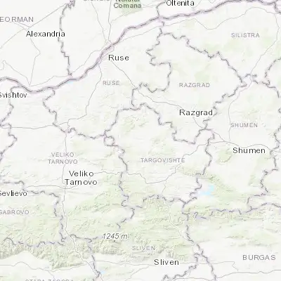 Map showing location of Popovo (43.350000, 26.233330)