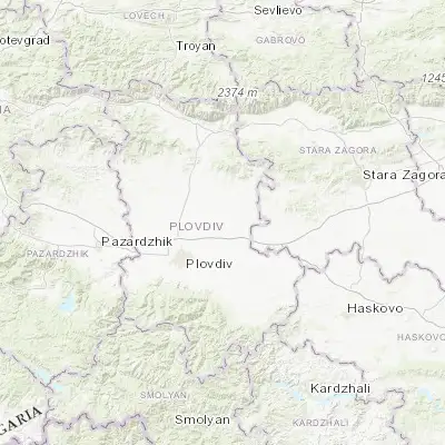 Map showing location of Rakovski (42.274080, 24.940830)