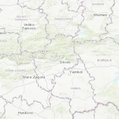 Map showing location of Sliven (42.685830, 26.329170)