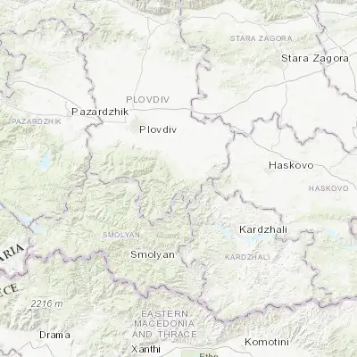 Map showing location of Topolovo (41.900000, 25.000000)