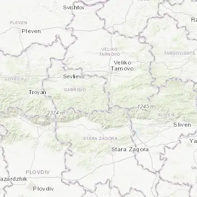 Map showing location of Tryavna (42.866670, 25.500000)