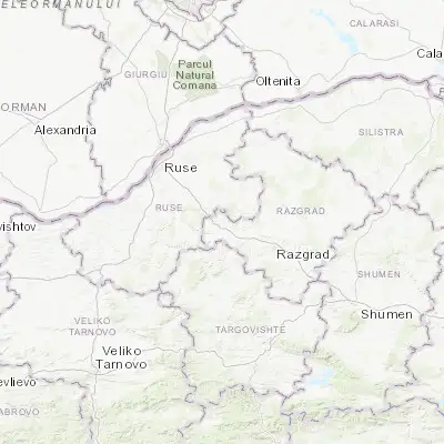Map showing location of Tsar Kaloyan (43.616670, 26.250000)