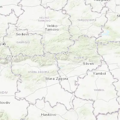 Map showing location of Tvarditsa (42.700000, 25.900000)