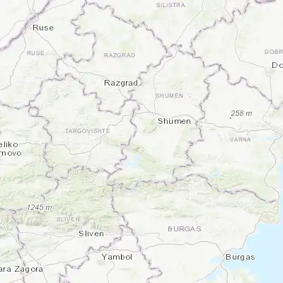 Map showing location of Veliki Preslav (43.166670, 26.816670)