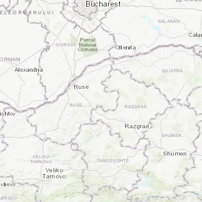 Map showing location of Vetovo (43.700000, 26.266670)