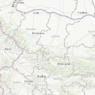 Map showing location of Vratsa (43.210000, 23.562500)