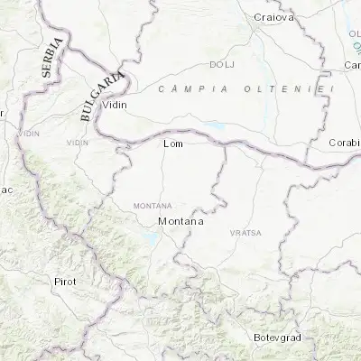 Map showing location of Yakimovo (43.634720, 23.353500)
