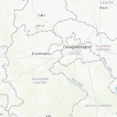 Map showing location of Kokologo (12.193920, -1.876870)